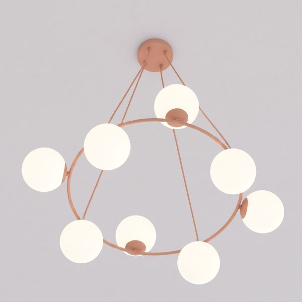 EMIBIG 1831/8 AZURA 8 CORAL OPAL Lampa wisząca