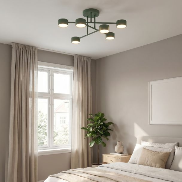 EMIBIG 1841/6 HALO 6 OLIVE GREEN Lampa sufitowa