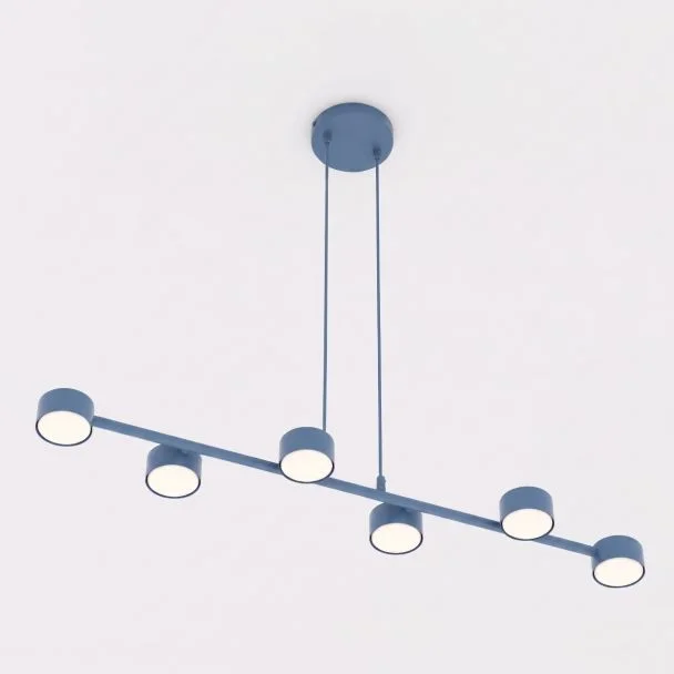 EMIBIG 1842/6 MEGARA 6 DUSTY BLUE Lampa wisząca