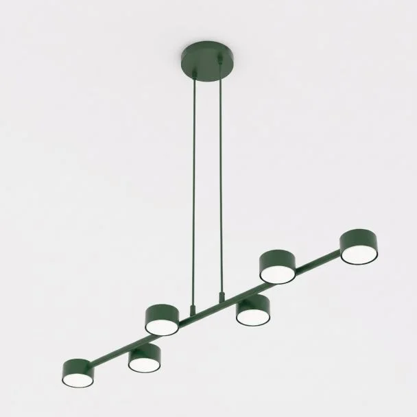 EMIBIG 1844/6 MEGARA 6 OLIVE GREEN Lampa wisząca