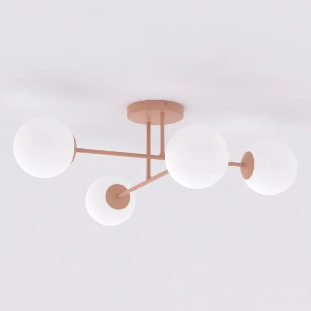 EMIBIG 1846/4 ROMA 4 CORAL OPAL Lampa sufitowa