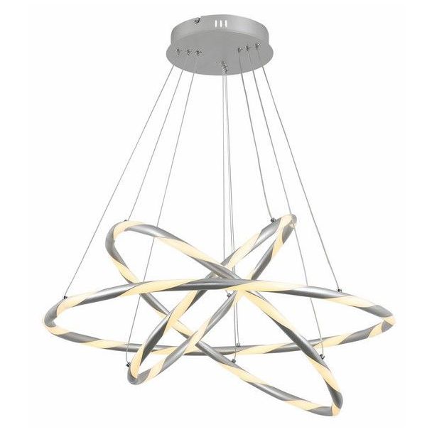WYPRZEDAŻ REALITY 331003-07 Twister - lampa wisząca LED aluminium