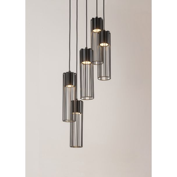 SIGMA 33459 FOBIA 5 lampa wisząca koło czarny