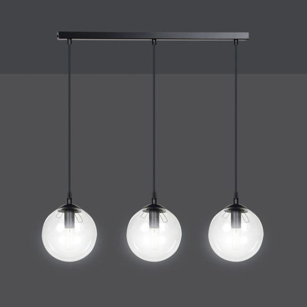 EMIBIG 711/3 LAMPA WISZĄCA COSMO 3 BL TRANSPARENT