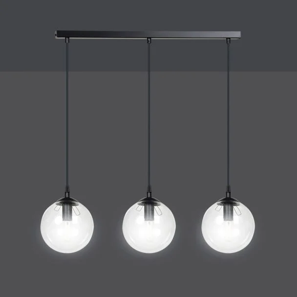 EMIBIG 711/3 LAMPA WISZĄCA COSMO 3 BL TRANSPARENT