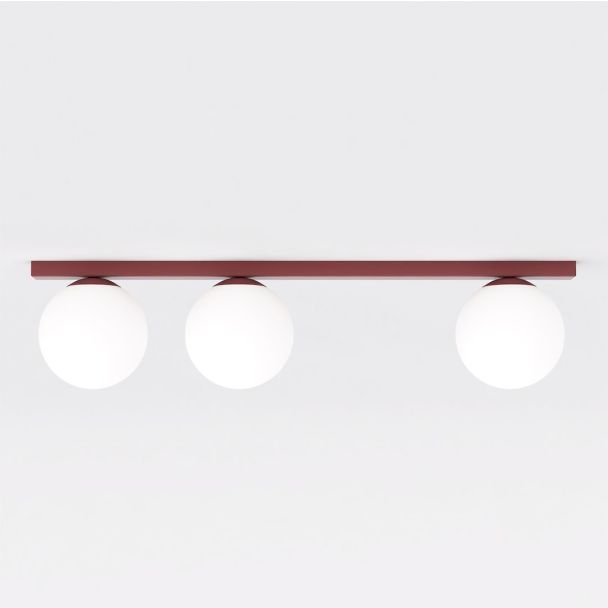 EMIBIG 1713/3 FIT 3 BURGUNDY OPAL Lampa sufitowa
