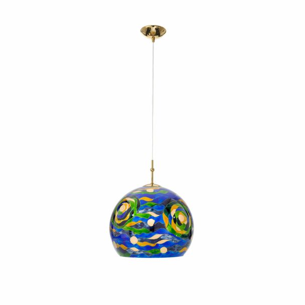 KOLARZ 0392.31M.3.AQ.BG LUNA lampa wisząca złoto 24K
