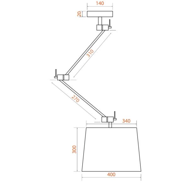 ARGON ZAKYNTOS 3548 lampa wisząca 1 pł.