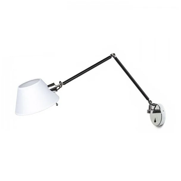 RENDL R13282 MONTANA ścienna biała/czarna chrom 230V E27 28W