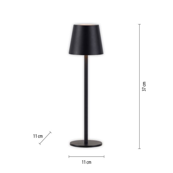 ZUMALINE 19250-18 EURIA LAMPA STOŁOWA CZARNY