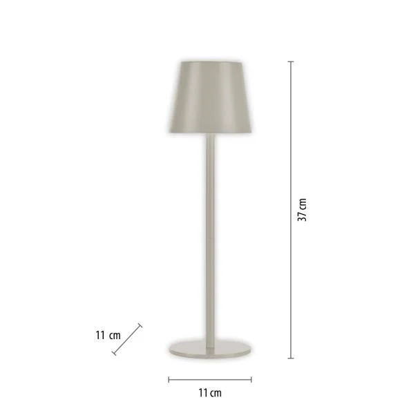 ZUMALINE 19250-40 EURIA LAMPA STOŁOWA SZARY