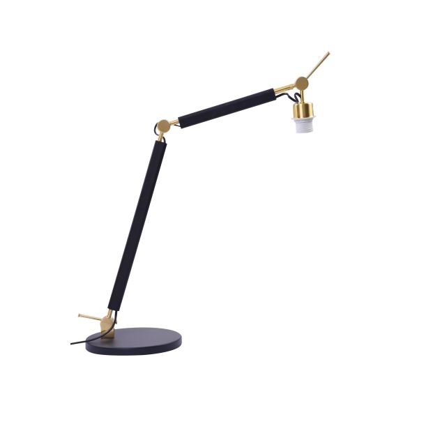 AZZARDO AZ4188 ZYTA S TABLE LAMPBODY BK/GO DECORATIVE TABLE BLACK / GOLD