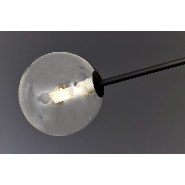 JUPITER MOKA nowoczesny żyrandol 8-punktowy klosz transparent 1996
