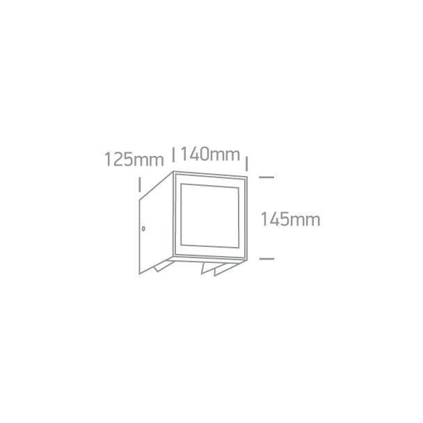 ONE LIGHT 67440A/AN/W Zavlani 2 zewnętrzny kinkiet z regulowaną wiązką antracyt LED 3000K 11W IP54