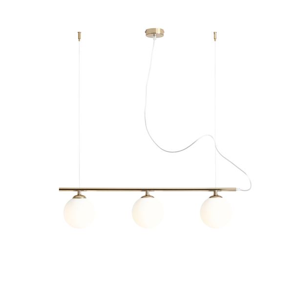ALDEX 1006E-30 LAMPA WISZĄCĄ BERYL GLASS 3 ZŁOTA