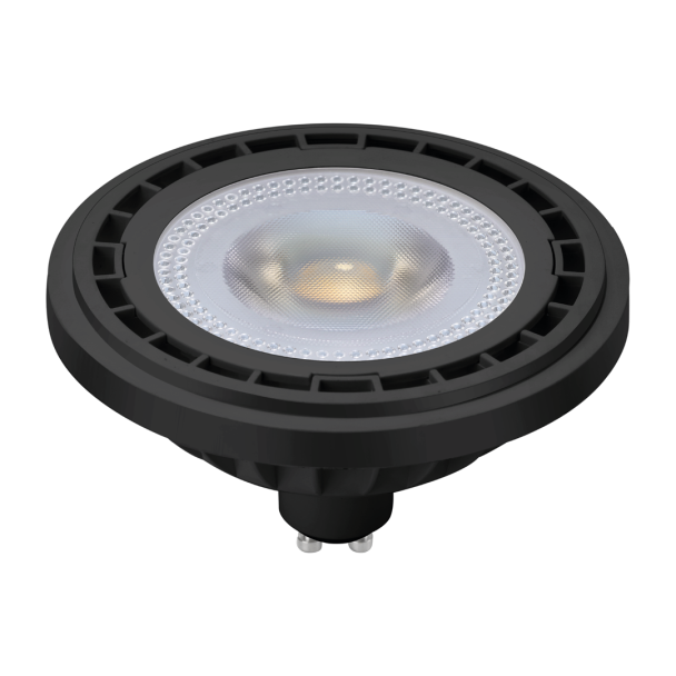 MILAGRO AR8044 ŻARÓWKA AR111 - 12W GU10 3000K / Czarna