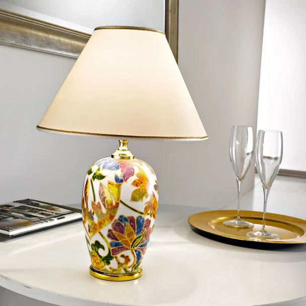 WYPRZEDAŻ KOLARZ 0094.70S DAMASCO lampa stołowa złoto 24K