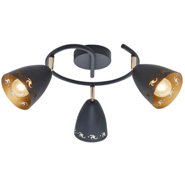 CANDELLUX 98-67180 COTY SPIRALA 3X40W E14 CZARNY