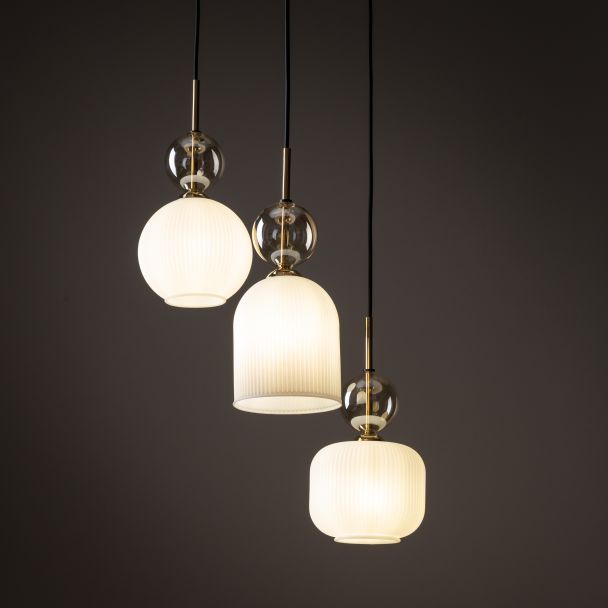 TK-LIGHTING 11592 SOPHIA COGNACWHITE LAMPA WISZACA 3XE14