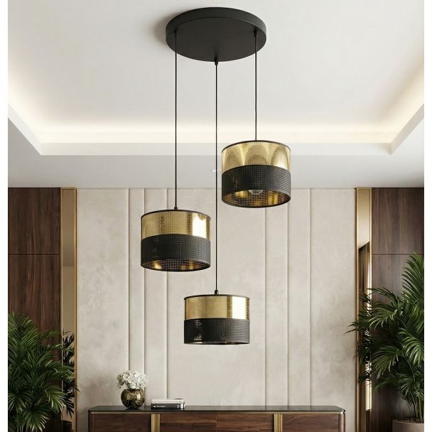 EMIBIG 1649/3PREM LUX 3 BL GOLD PREM LAMPA WISZĄCA