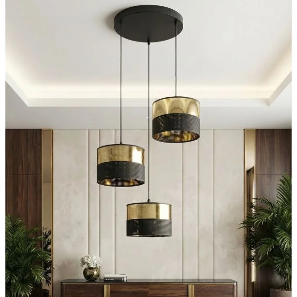EMIBIG 1649/3PREM LUX 3 BL GOLD PREM LAMPA WISZĄCA