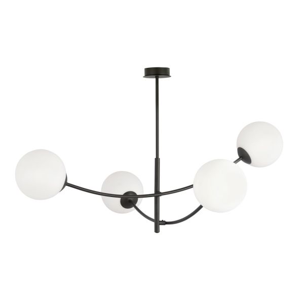 EMIBIG 1102/4 LAMPA SUFITOWA HUNTER 4 BLACK/OPAL