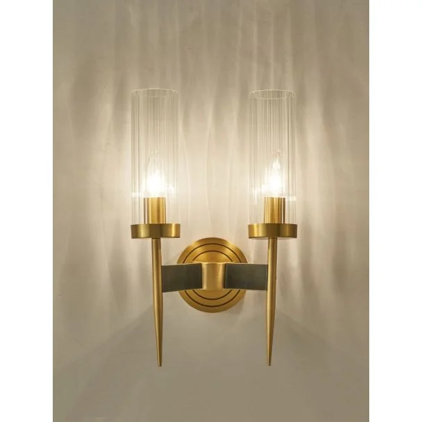 MOOSEE LAMPA ŚCIENNA TORCH TWIN ZŁOTA