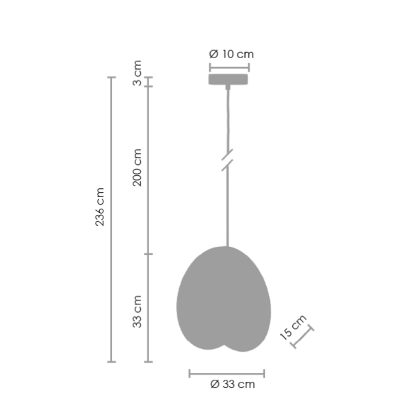 Step into Design ST-5819 L BLACK Lampa wisząca PILLS L czarna 33 cm