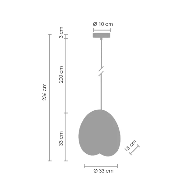 Step into Design ST-5819 L BLACK Lampa wisząca PILLS L czarna 33 cm