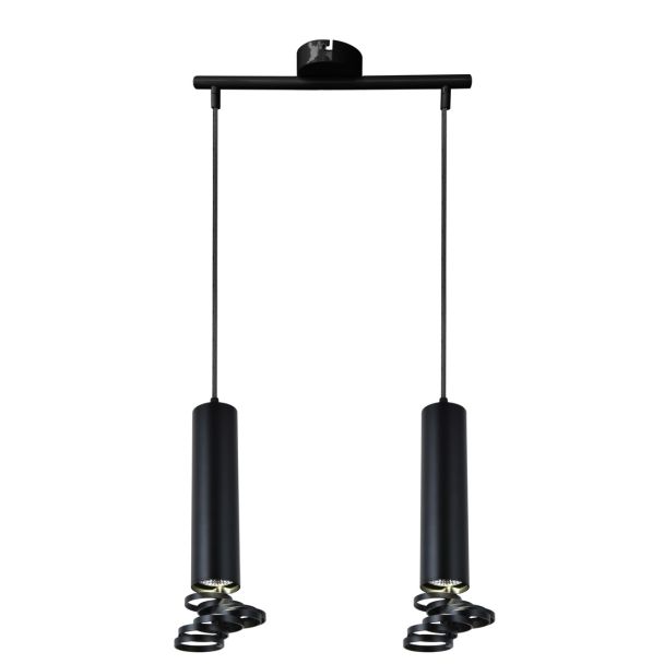 CANDELLUX 32-78650 TUBA LAMPA WISZĄCA 2X50W GU10 6/30 CZARNY