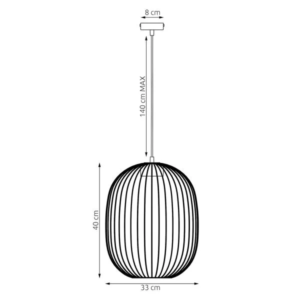 EMIBIG 1699/1 MANTRA 1 BLACK Lampa wisząca