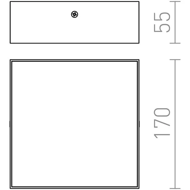 RENDL R12848 LARISA SQ 17 sufitowa biała 230V LED 15W 3000K