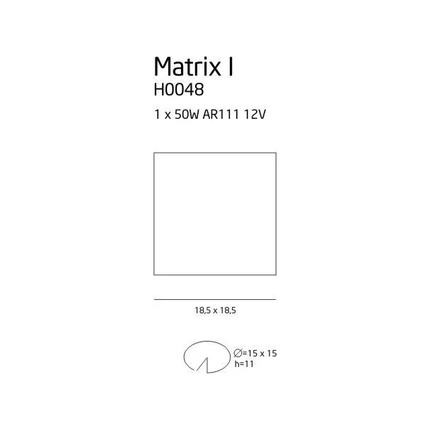 MAXLIGHT MATRIX I oprawa halogenowa H0048