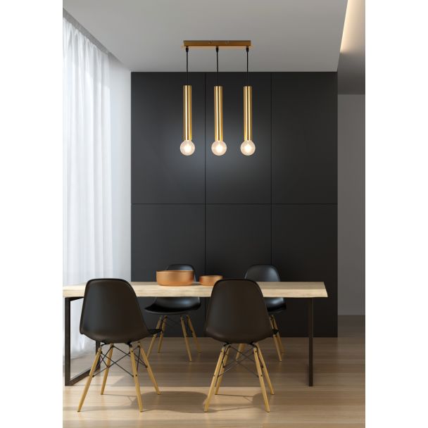 CANDELLUX 50103037 LAMPA WISZĄCA DALLAS 284 MM 3 ZŁOTY