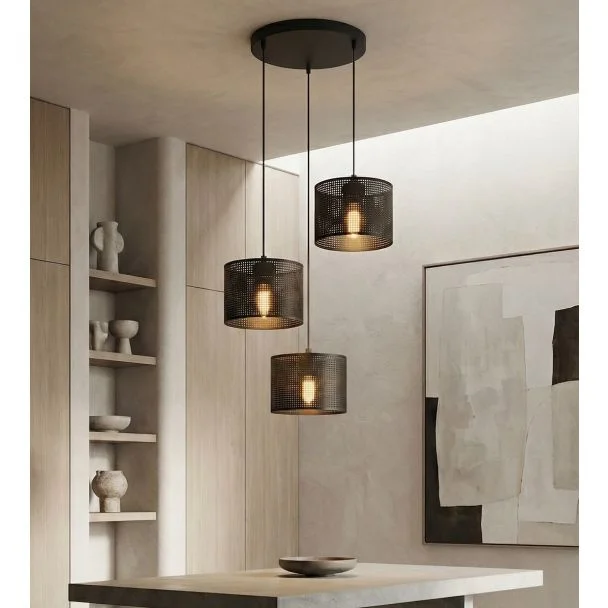 EMIBIG 1670/3PREM LUX 3 BLACK PREM LAMPA WISZĄCA