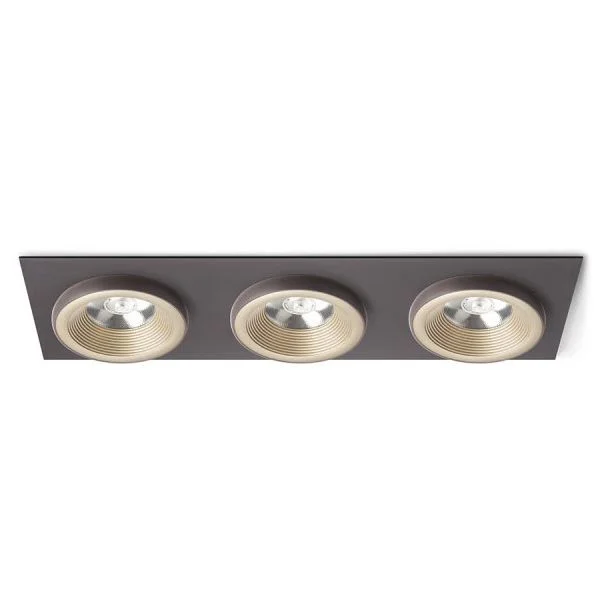 RENDL R13261 SHARM SQ III wpuszczana perłowo-złota/brązowa 230V LED 3x10W 24° 3000K