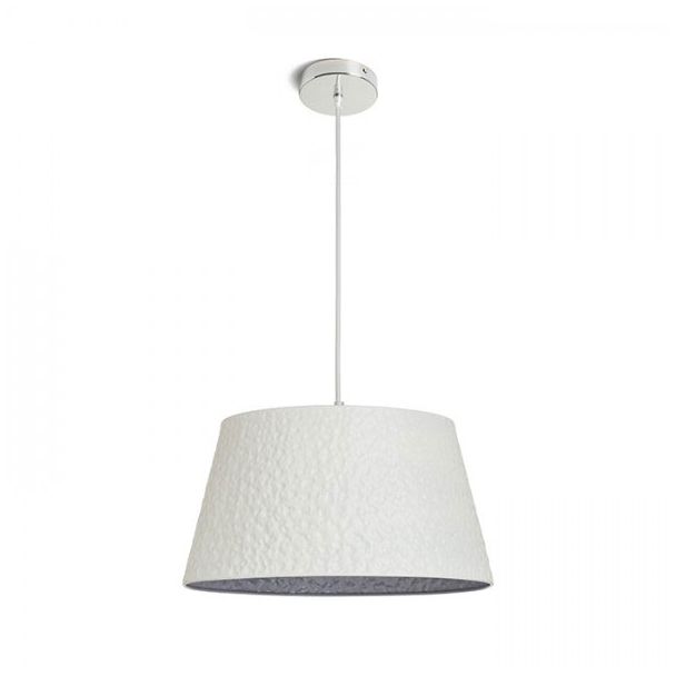 RENDL R13360 BUCKY 40 wisząca biała/szara metal 230V E27 28W