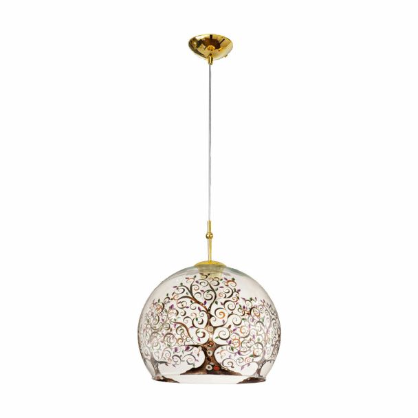KOLARZ 0392.31L.3.AL.MT LUNA lampa wisząca złoto 24K