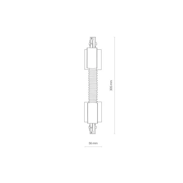 NOWODVORSKI CTLS RECESSED POWER FLEX CONNECTOR BL 8677 oświetlenie komercyjne systemy konfigurowalny akcesoria 3-fazowy
