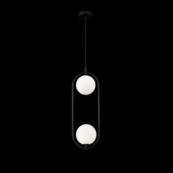 MAYTONI MOD013PL-02B Modern Ring Pendant Lamp Black
