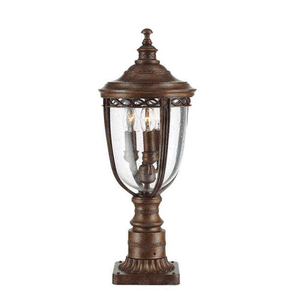 ELSTEAD ENGLISH BRIDLE FE/EB3/M BRB 3Lt Medium Pedestal