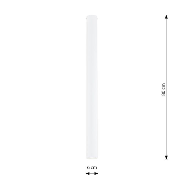 EMIBIG TECNO 1L WHITE Lampa sufitowa 1317/1L