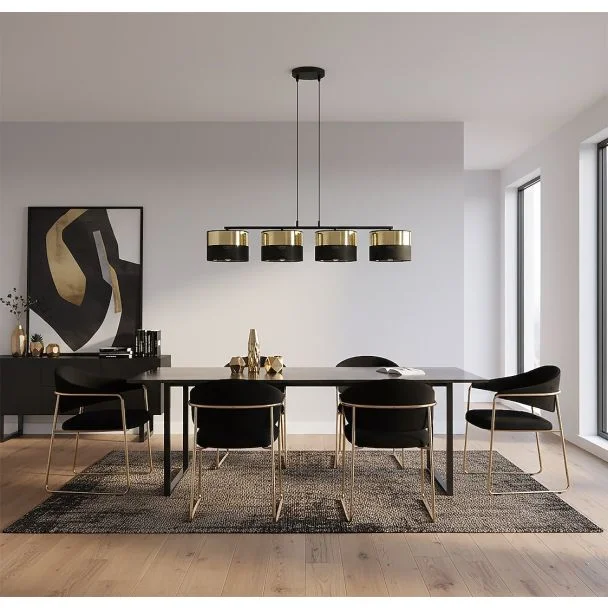 EMIBIG 1649/4 LUX 4 BL GOLD LAMPA WISZĄCA