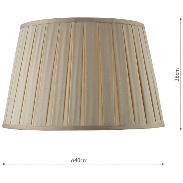 DAR DEG1629 DEGAS EMPIRE BOX PLEATED SHADE 40CM TAUPE