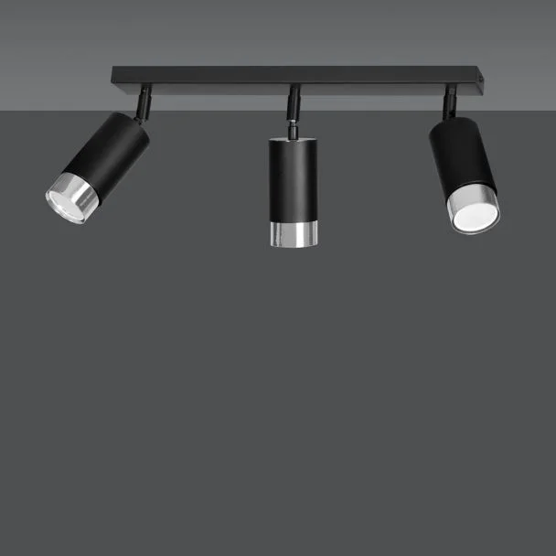 EMIBIG 964/3 LAMPA SUFITOWA HIRO 3 BL/CHROME