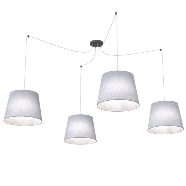 EMIBIG 1424/4 ASCOT 4 GRAY lampa wisząca