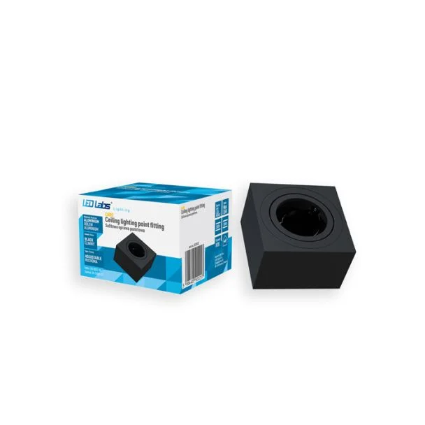 LED LABS 20-0001-96 Oprawa sufitowa natynkowa CARO kwadrat czarna