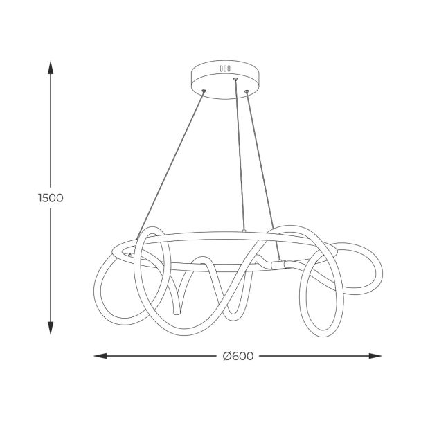 ZUMALINE 20006PL-BK BALBO LAMPA WISZĄCA CZARNA/BLACK