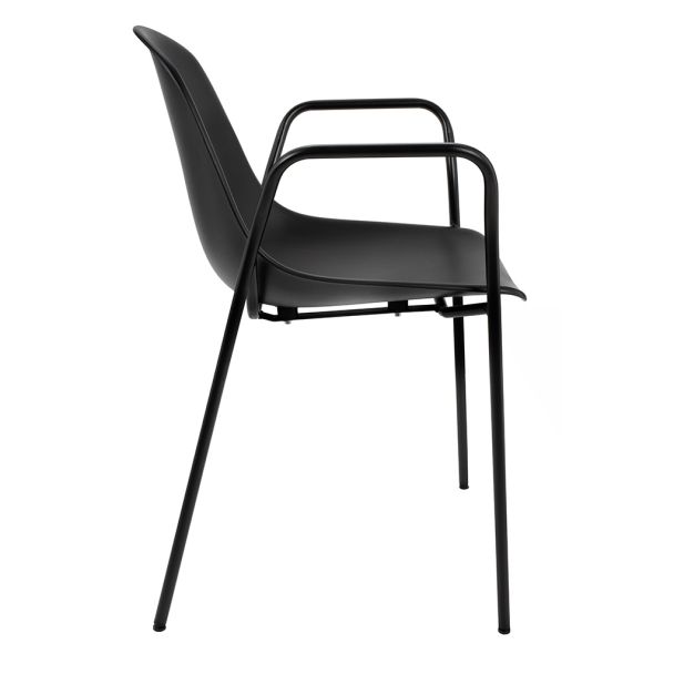 KING HOME 292-CPP4.BLACK Krzesło RESOL ARM czarne