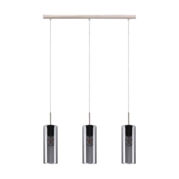 EGLO 98695 LAMPA SELVINO OPRAWA WISZĄCA HL/3 E27 NICKEL-M/SW-TRANSP.SELVINO
